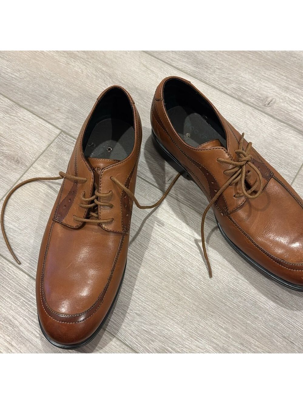 Deer Stags Tan Leather Oxfords - Picture 4 of 6